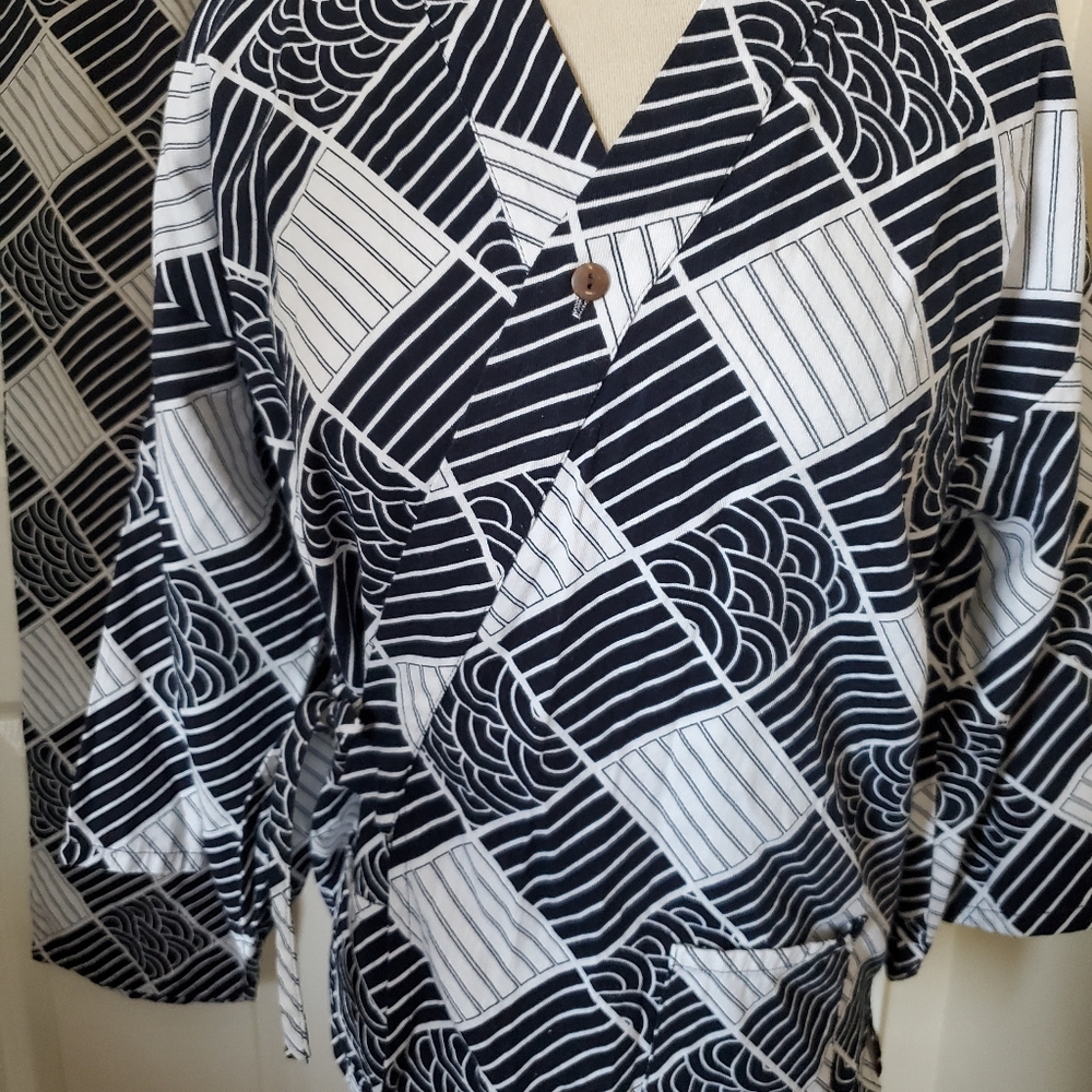 Navy Blue and White Pajamas Medium - Picture 10 of 17